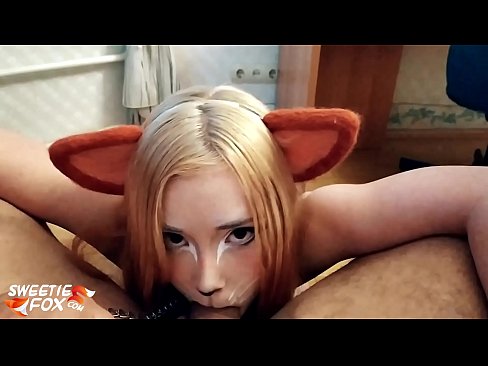 ❤️ Kitsune svelge pikk og cum i munnen ️ Porno hos oss ❌❤